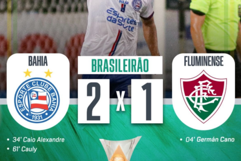 Bahia vence Fluminense de virada na fonte nova!